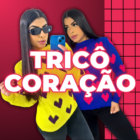 Casaco Tricô Coração