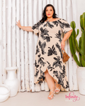 Plus Size Tecido Duna Estampado com Lastex